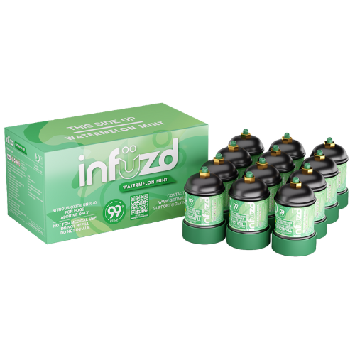 Infuzd Nitrous Oxide UN1070 99% Pure 235G - 12 Count Display