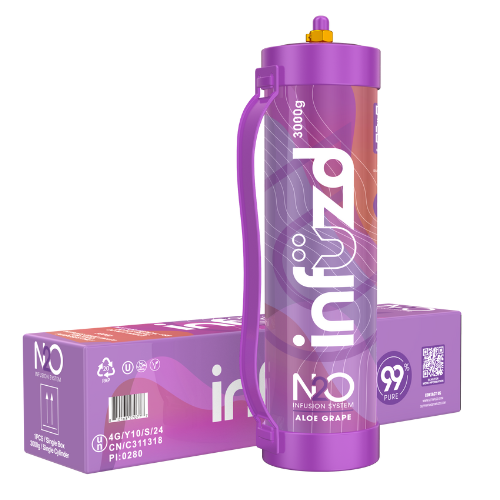 Infuzd Nitrous Oxide UN1070 99% Pure 3000G - 1 Count Display
