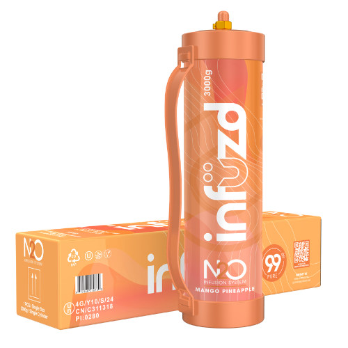 Infuzd Nitrous Oxide UN1070 99% Pure 3000G - 1 Count Display