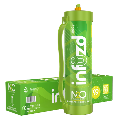 Infuzd Nitrous Oxide UN1070 99% Pure 3000G - 1 Count Display
