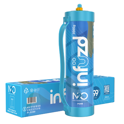 Infuzd Nitrous Oxide UN1070 99% Pure 3000G - 1 Count Display