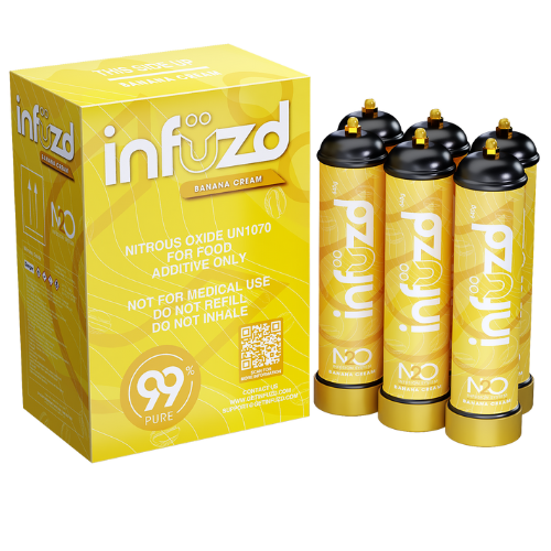Infuzd Nitrous Oxide UN1070 99% Pure 640G - 12 Count Display