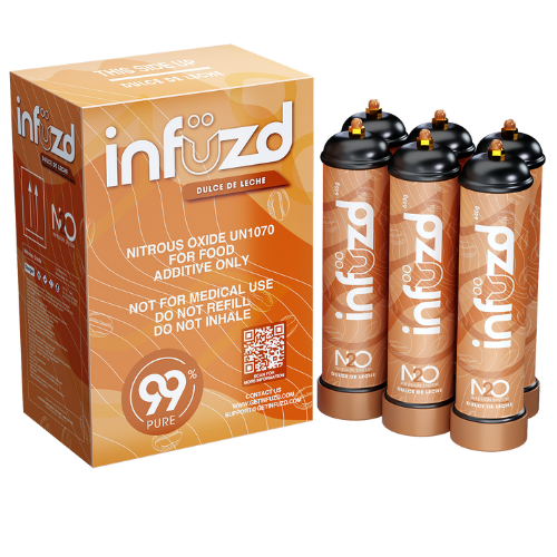 Infuzd Nitrous Oxide UN1070 99% Pure 640G - 12 Count Display