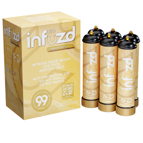 Infuzd Nitrous Oxide UN1070 99% Pure 640G - 12 Count Display