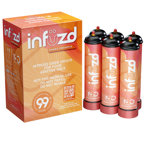 Infuzd Nitrous Oxide UN1070 99% Pure 640G - 12 Count Display
