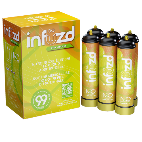 Infuzd Nitrous Oxide UN1070 99% Pure 640G - 12 Count Display