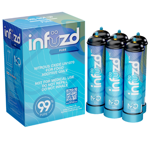 Infuzd Nitrous Oxide UN1070 99% Pure 640G - 12 Count Display