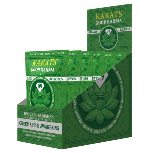 Karats Good Karma D9 + THC-P Gummies 520MG - 6 Count Display