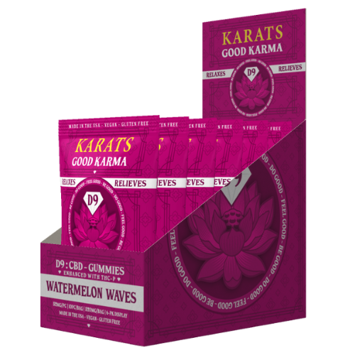Karats Good Karma D9 + THC-P Gummies 520MG - 6 Count Display