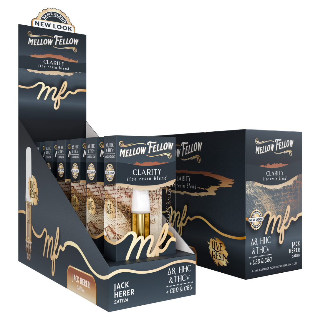 Mellow Fellow Live Resin Cartridge 2G - 6 Count Display