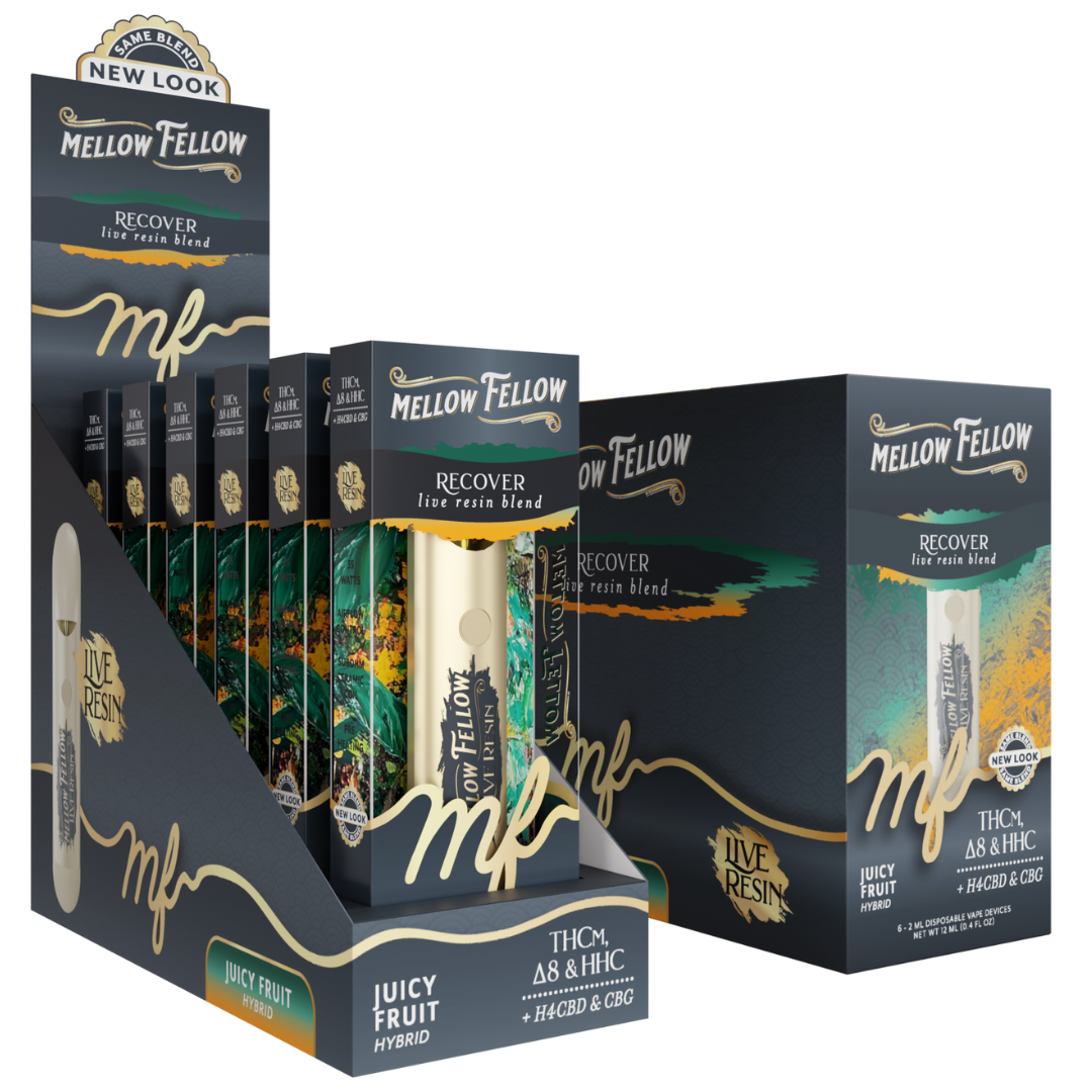 Mellow Fellow Live Resin Blend Disposable 2G - 6 Count Display