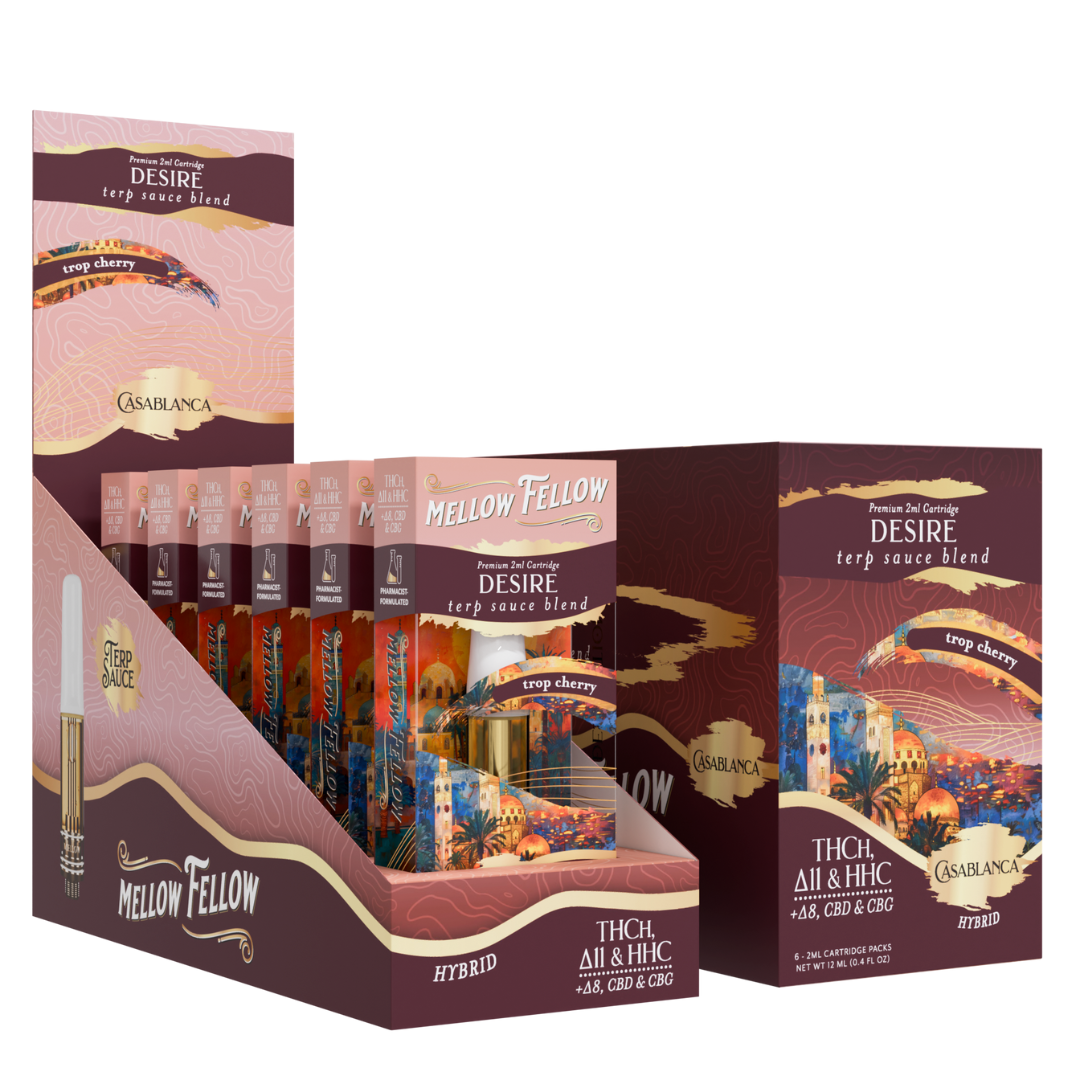 Mellow Fellow Terp Sauce Blend Cartridge 2G - 6 Count Display