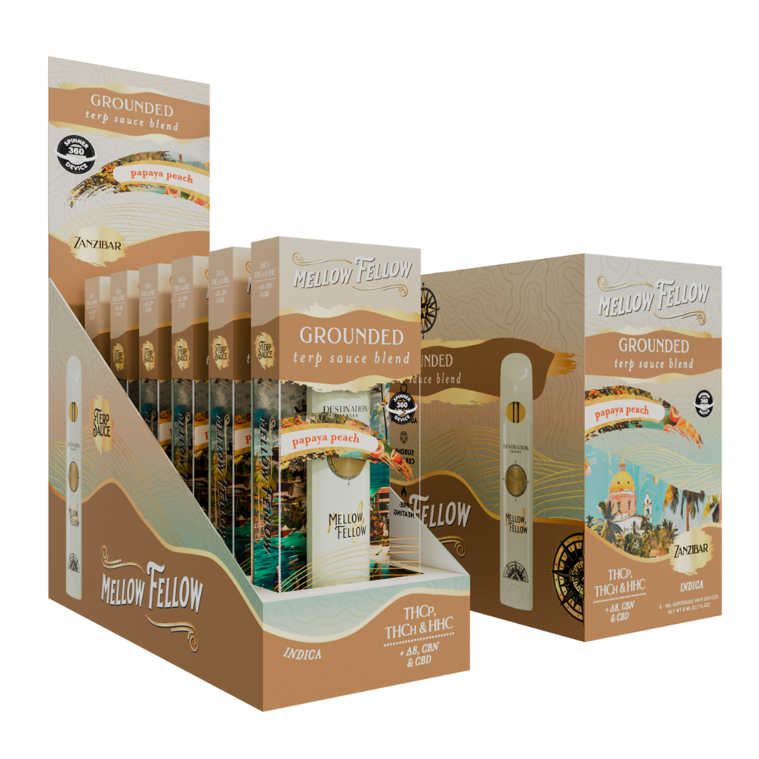 Mellow Fellow Terp Sauce Blend Spinner Disposable 1G - 6 Count Display