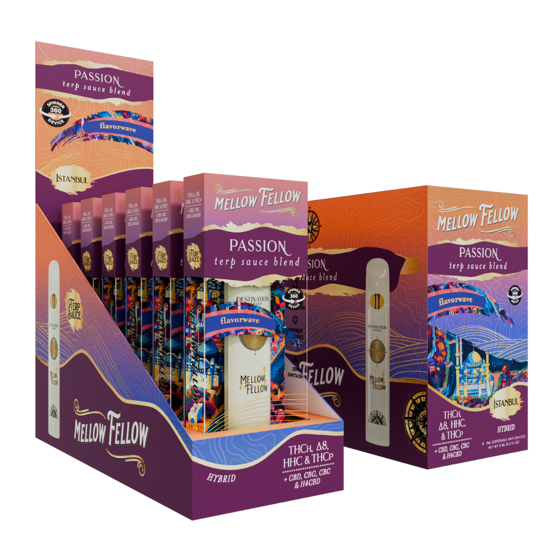 Mellow Fellow Terp Sauce Blend Spinner Disposable 1G - 6 Count Display