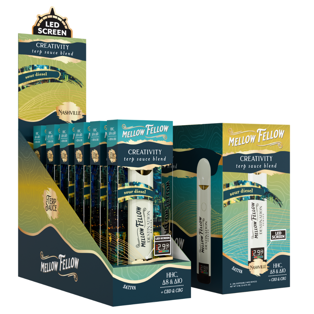 Mellow Fellow Terp Sauce Blend Disposable 2G - 6 Count Display