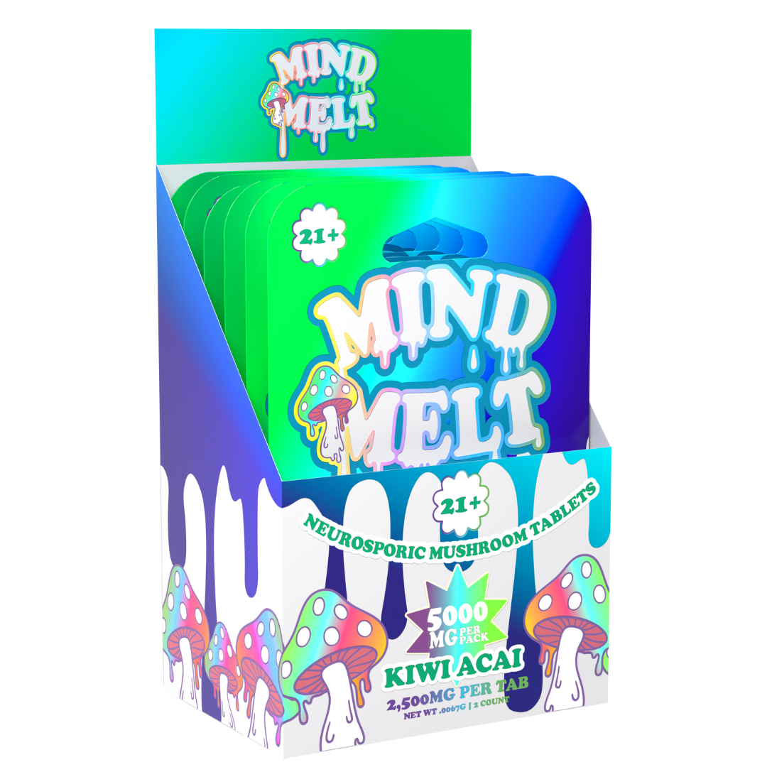 Mind Melt Neurosporic Mushroom Tablets 5000MG - 10 Count Display