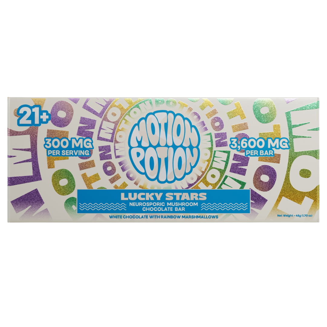 Motion Potion Mushroom Chocolate Bar 3600MG - 10 Count Display
