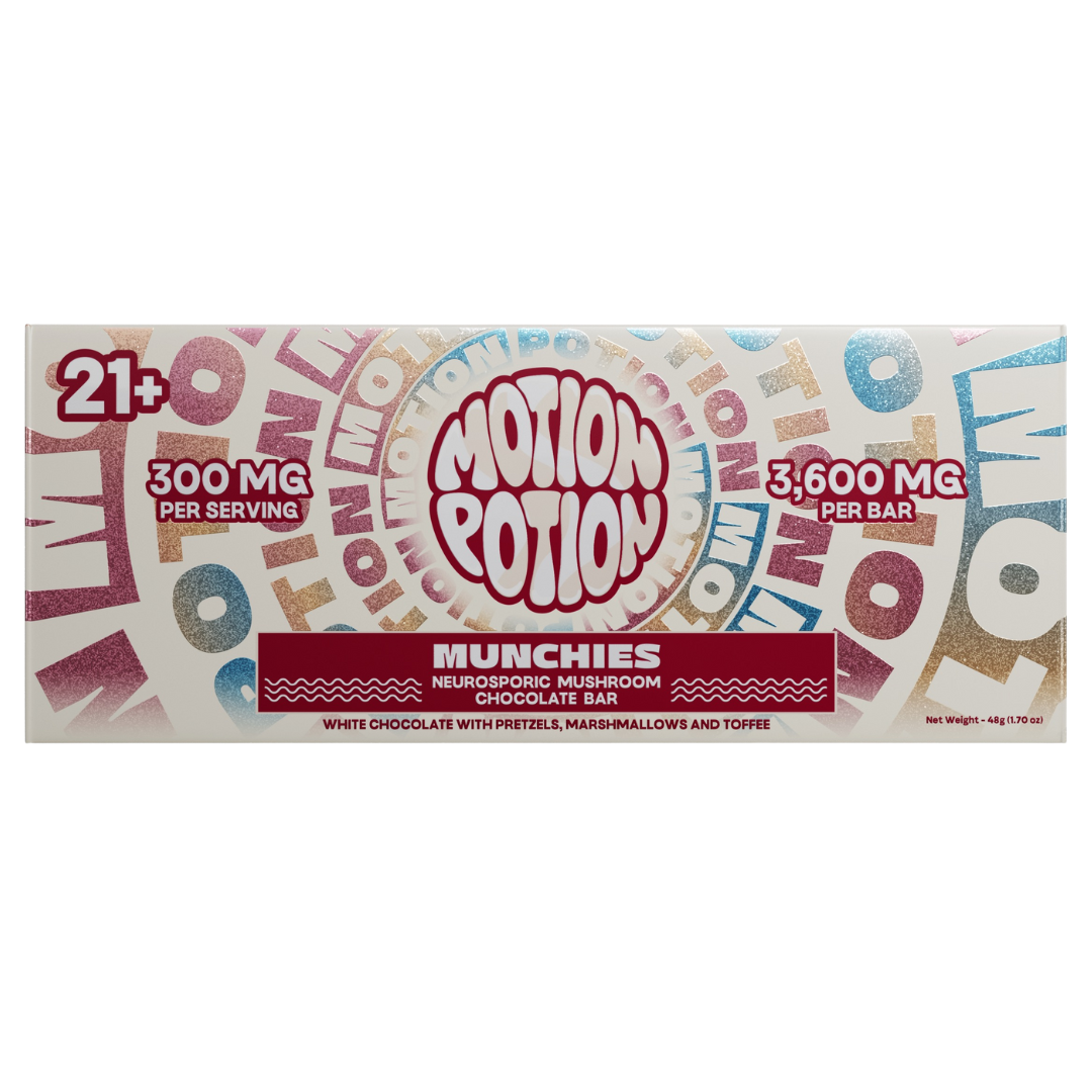 Motion Potion Mushroom Chocolate Bar 3600MG - 10 Count Display