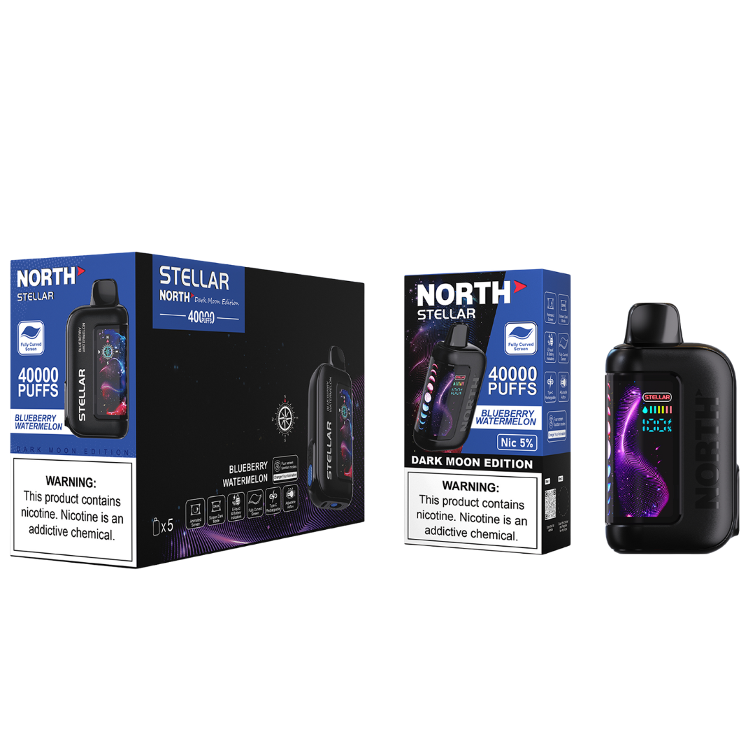 North Stellar Dark Moon Edition Vape 40K Puffs - 5 Count Display