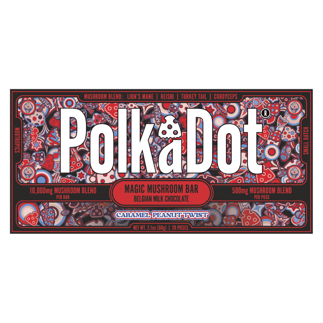 PolkADot Magic Mushroom Chocolate Bar 10000MG - 10 Count Display