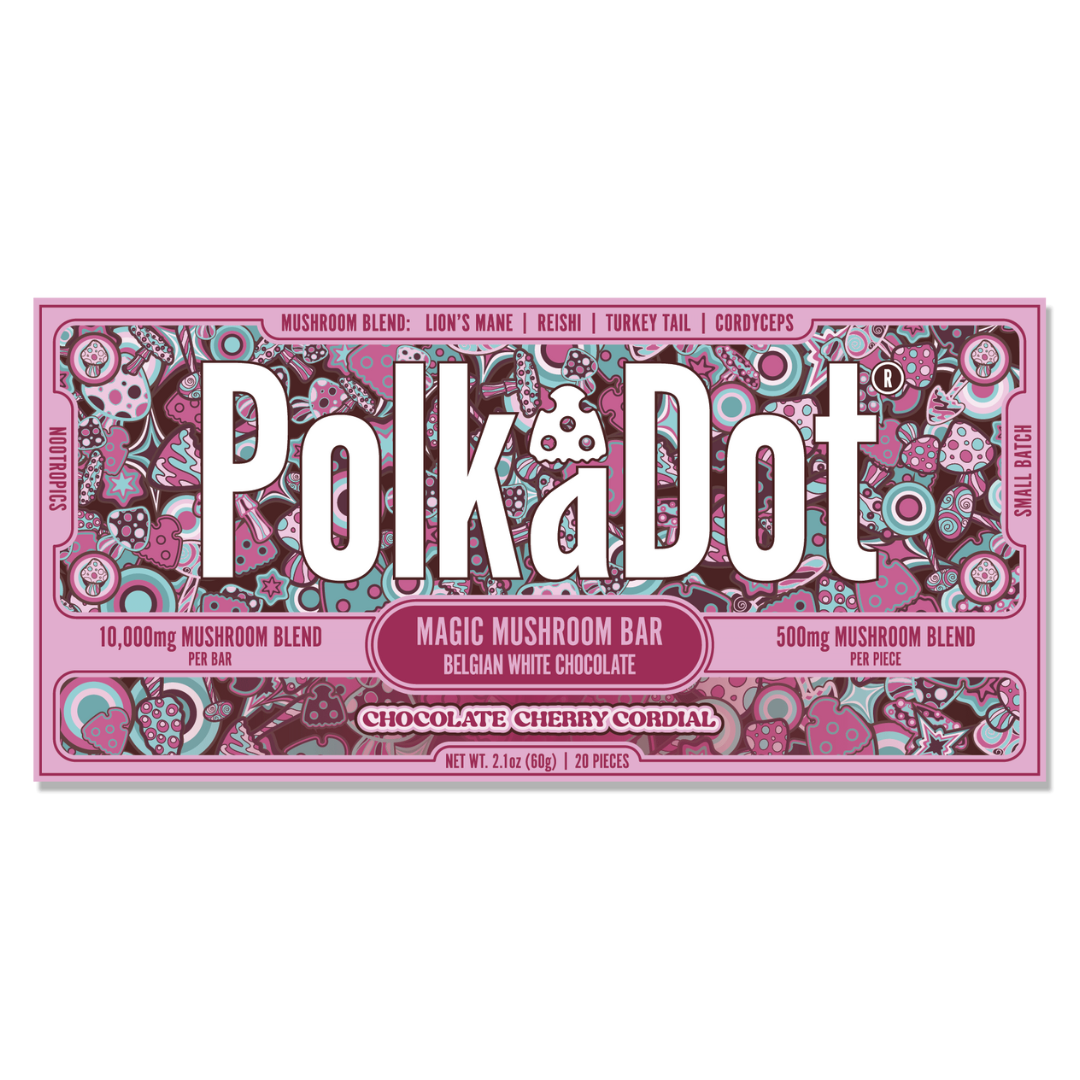 PolkADot Magic Mushroom Chocolate Bar 10000MG - 10 Count Display
