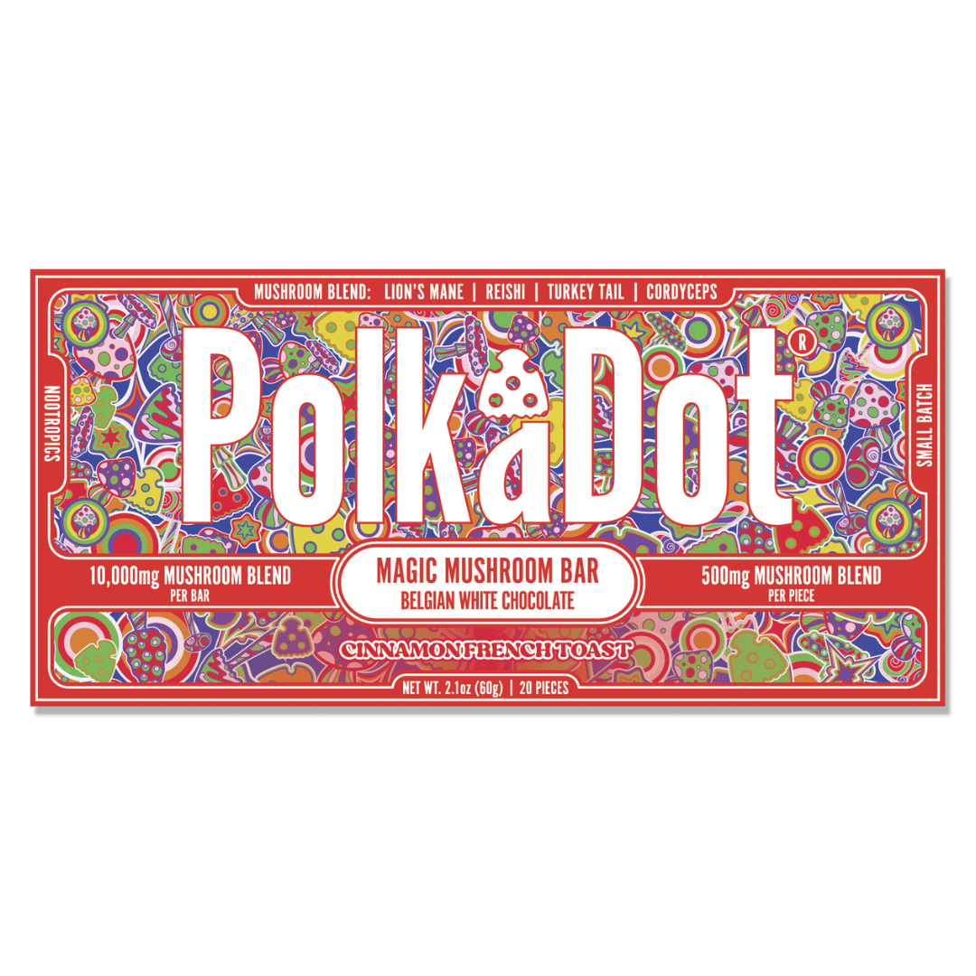 PolkADot Magic Mushroom Chocolate Bar 10000MG - 10 Count Display