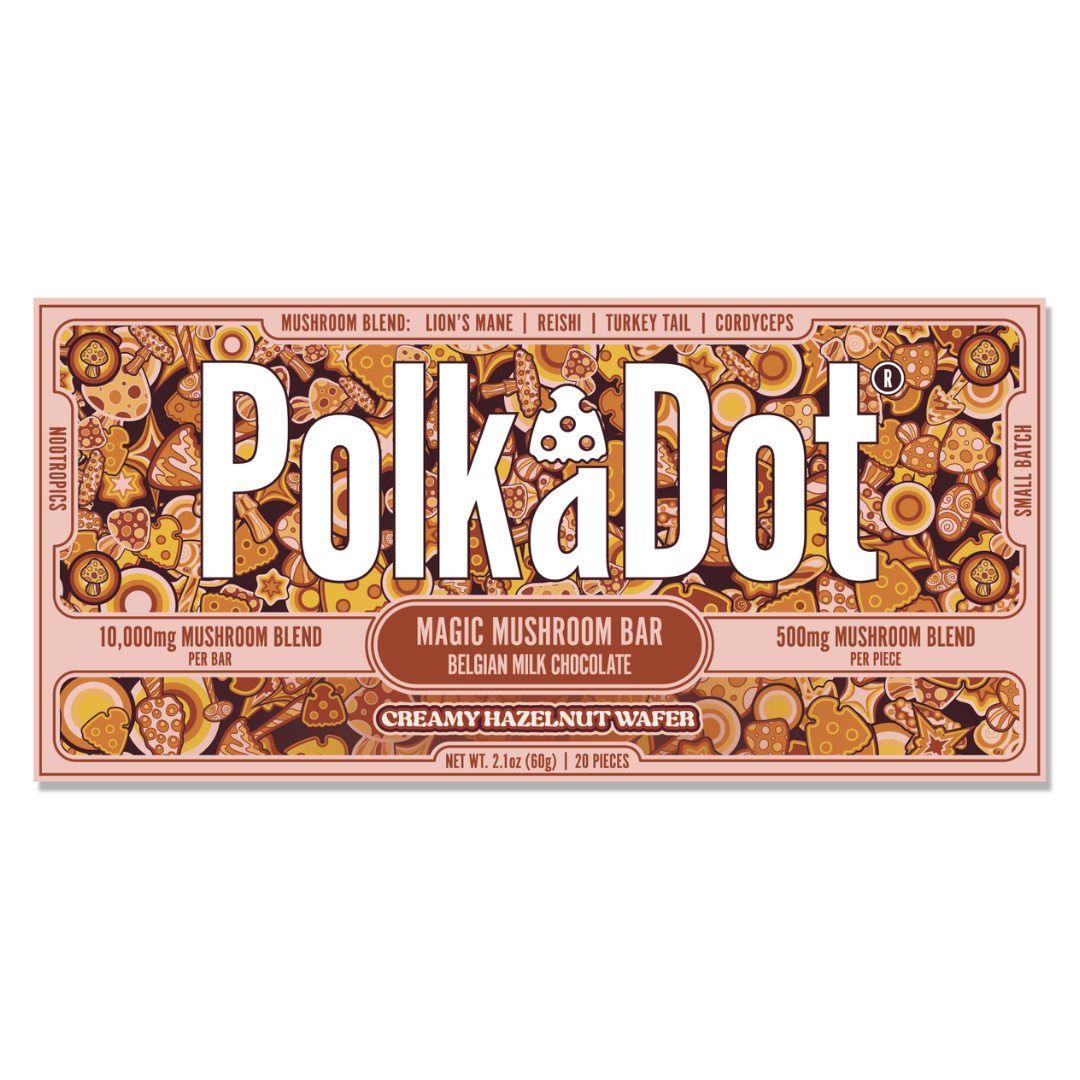 PolkADot Magic Mushroom Chocolate Bar 10000MG - 10 Count Display