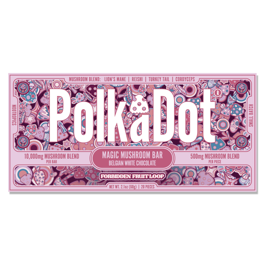 PolkADot Magic Mushroom Chocolate Bar 10000MG - 10 Count Display