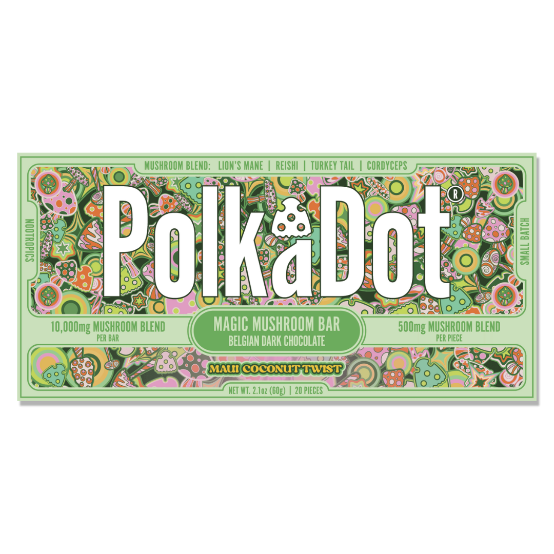 PolkADot Magic Mushroom Chocolate Bar 10000MG - 10 Count Display