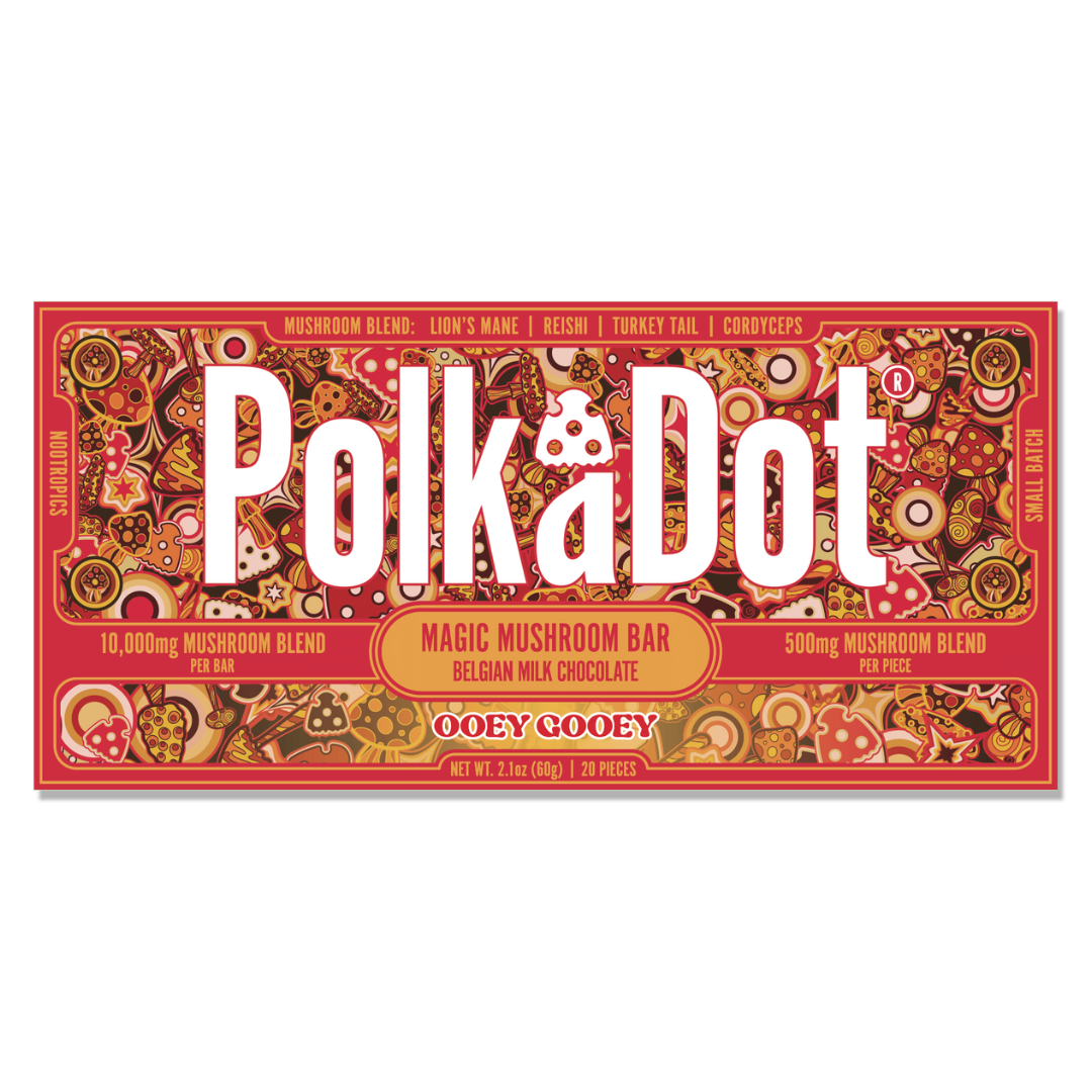PolkADot Magic Mushroom Chocolate Bar 10000MG - 10 Count Display