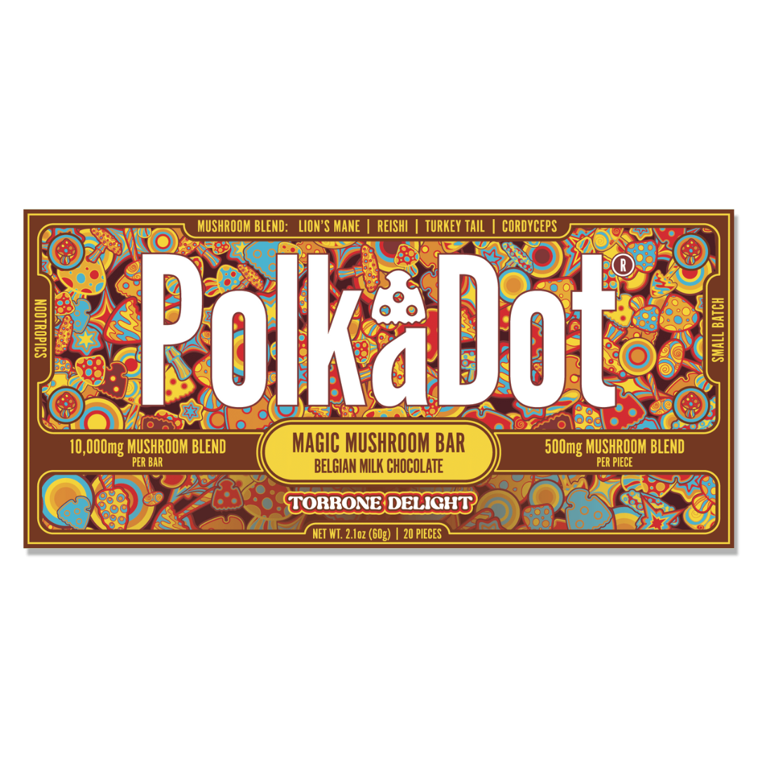 PolkADot Magic Mushroom Chocolate Bar 10000MG - 10 Count Display
