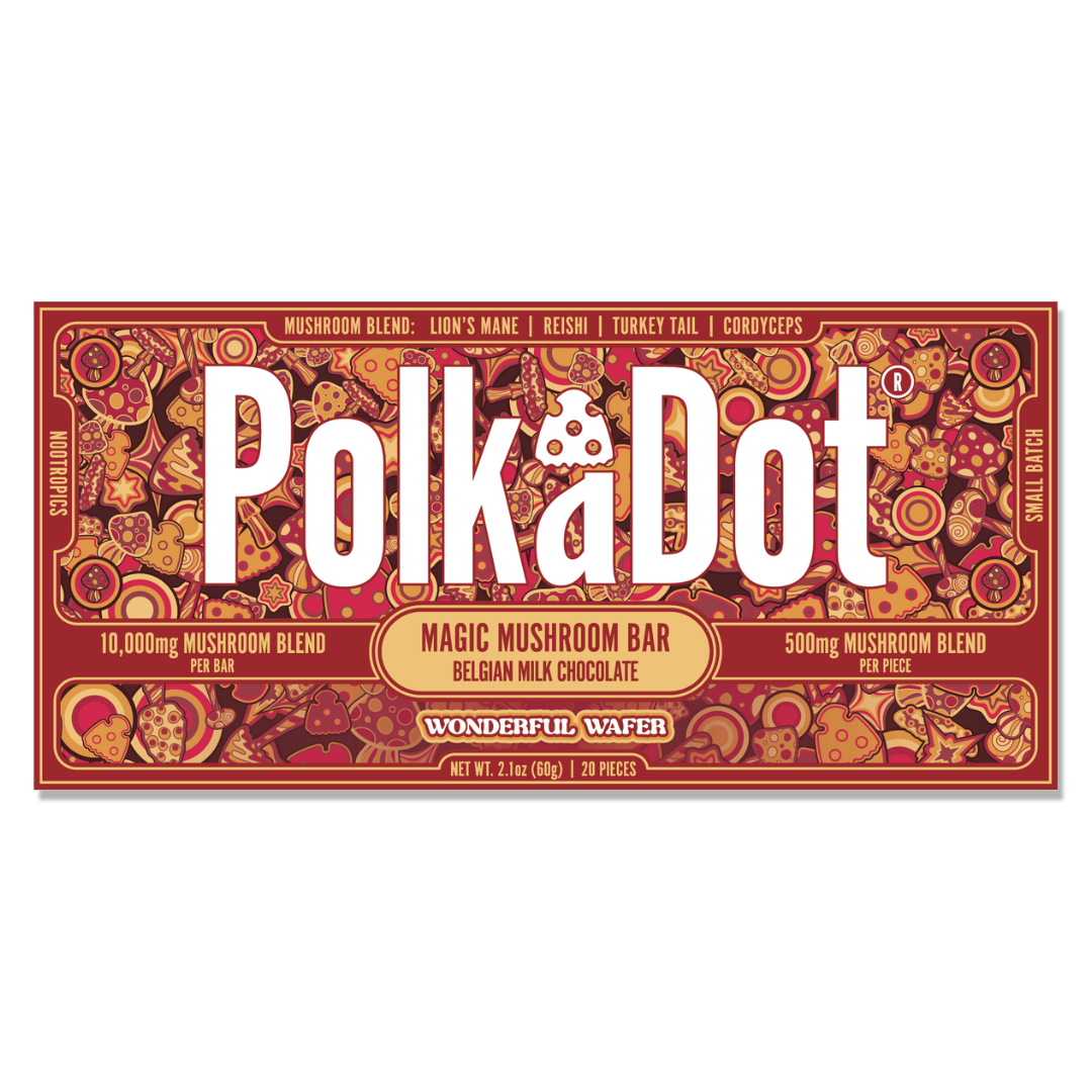 PolkADot Magic Mushroom Chocolate Bar 10000MG - 10 Count Display