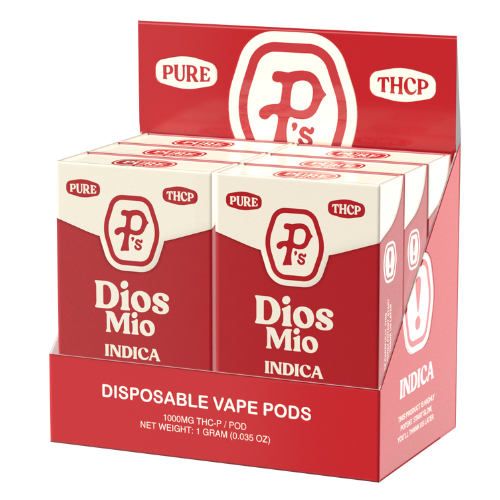 Pushin P's Pure THC-P Replacement Pod 1G - 6 Count Display