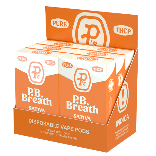 Pushin P's Pure THC-P Replacement Pod 1G - 6 Count Display