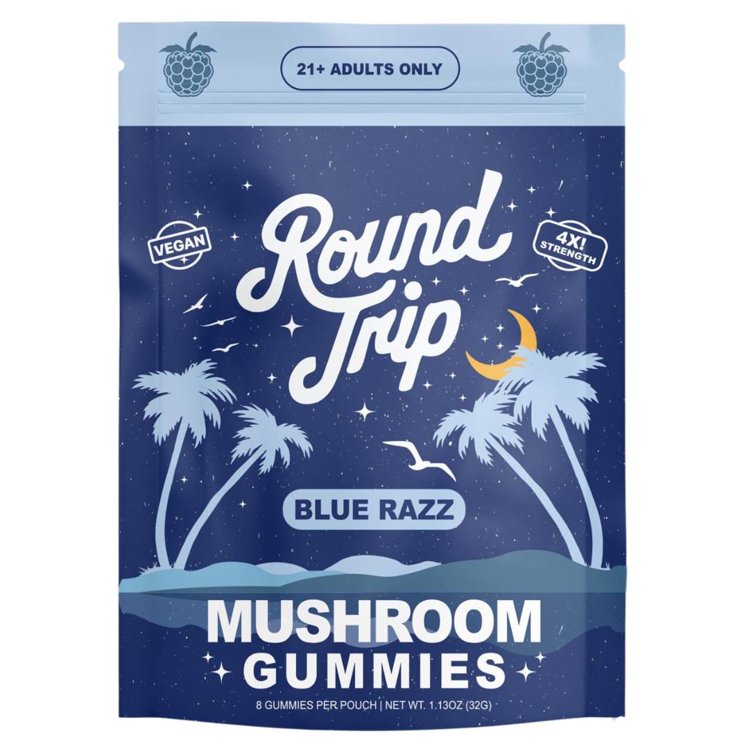 Round Trip 4X Strength Mushroom Gummies - 10 Count Display