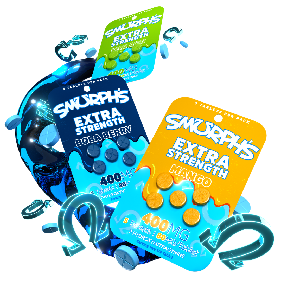 Smurphs Extra Strength 7-Hydroxy Tablets 400MG - 10 Count Display