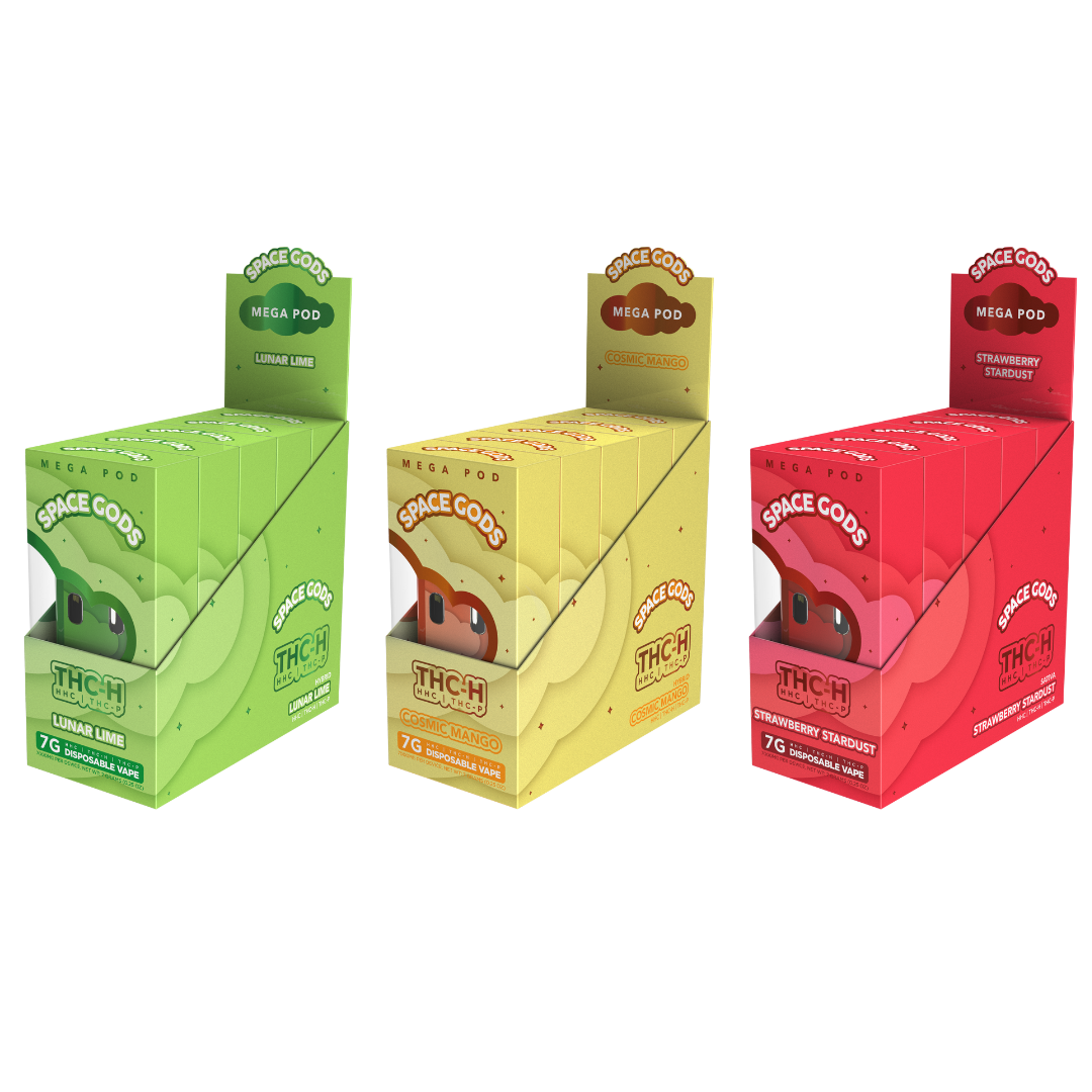 Space Gods Mega Pod Disposable 7G - 5 Count Display