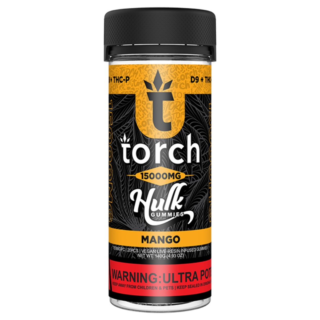 Torch Hulk Gummies 15000MG - 6 Count Display