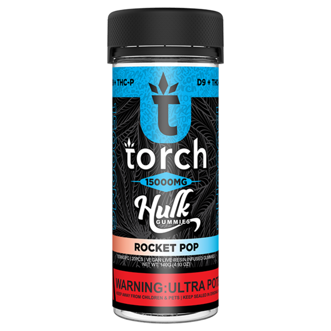 Torch Hulk Gummies 15000MG - 6 Count Display