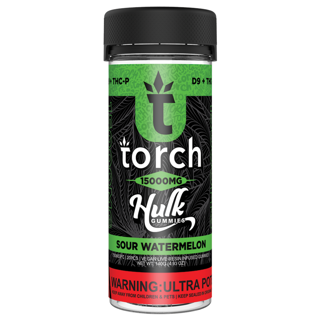 Torch Hulk Gummies 15000MG - 6 Count Display