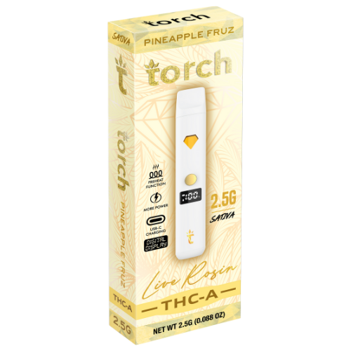 Torch Live Rosin THC-A Disposable 2.5G - 5 Count Display