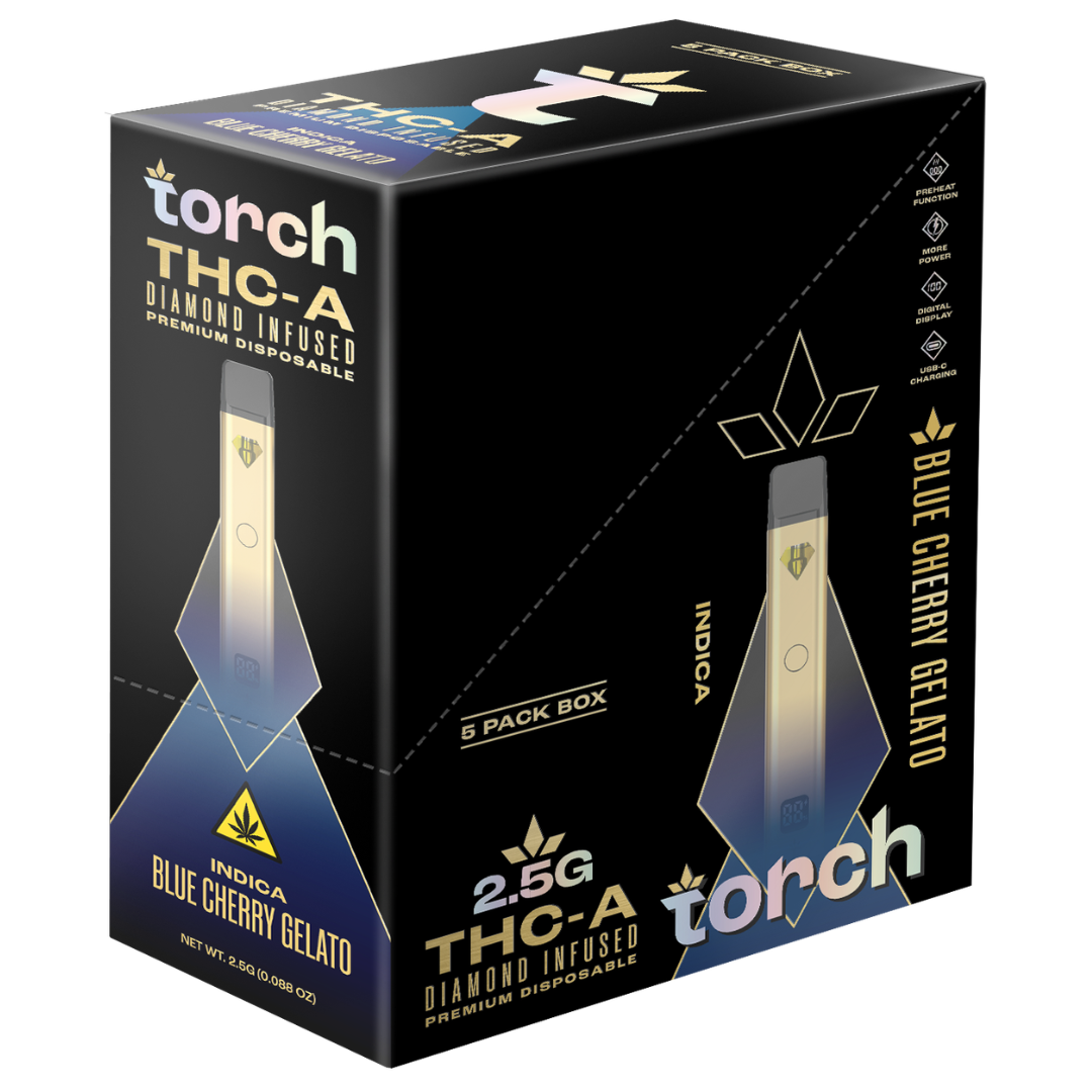 Torch THC-A Diamond Infused Disposable 2.5G - 5 Count Display