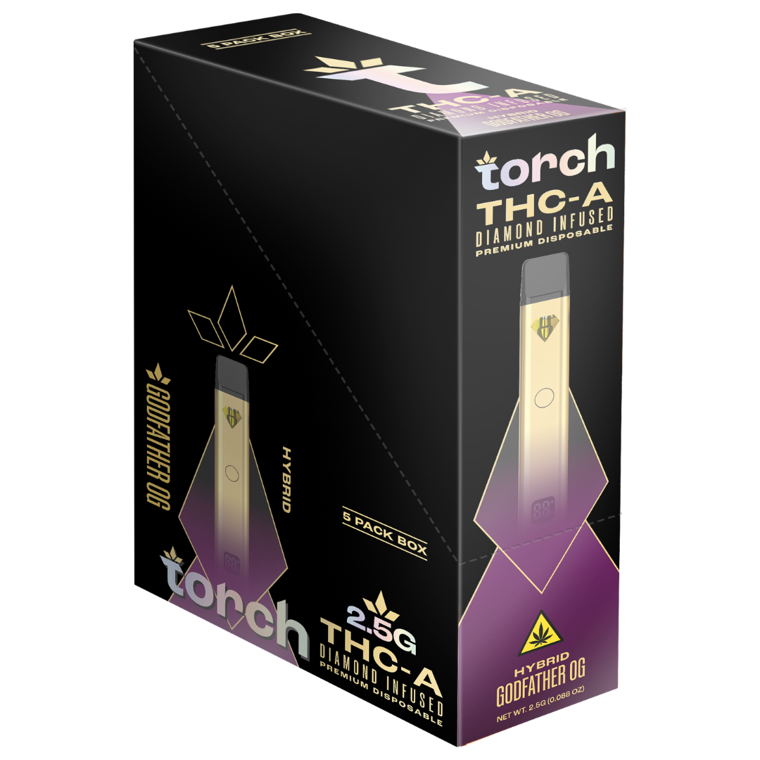 Torch THC-A Diamond Infused Disposable 2.5G - 5 Count Display