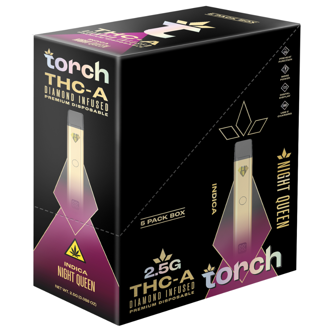 Torch THC-A Diamond Infused Disposable 2.5G - 5 Count Display