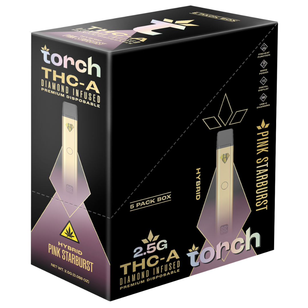 Torch THC-A Diamond Infused Disposable 2.5G - 5 Count Display