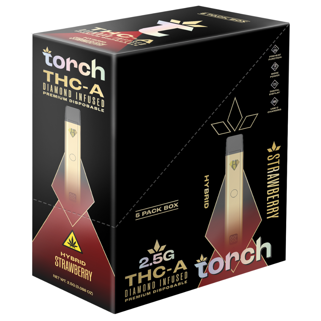 Torch THC-A Diamond Infused Disposable 2.5G - 5 Count Display