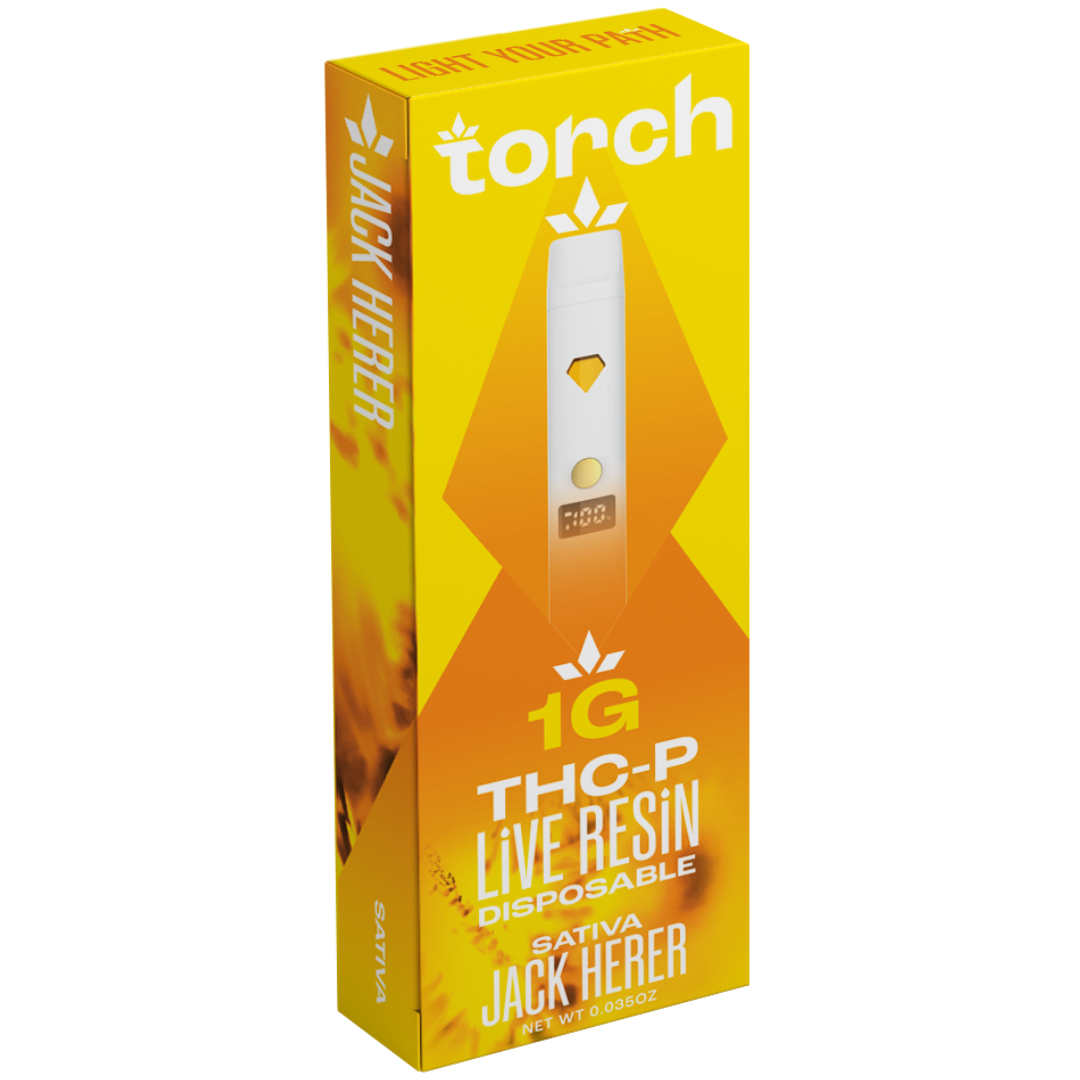 Torch THC-P Live Resin Disposable 1G - 5 Count Display