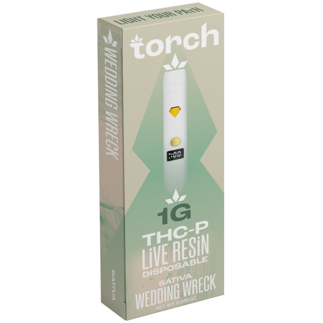 Torch THC-P Live Resin Disposable 1G - 5 Count Display