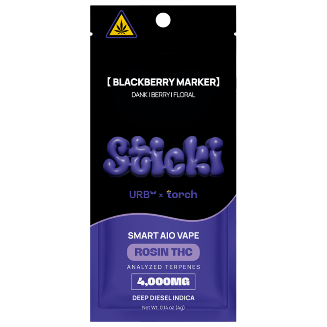 Torch x URB Sticki Rosin THC Disposable 4G - 5 Count Display