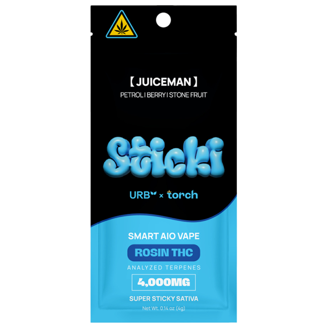 Torch x URB Sticki Rosin THC Disposable 4G - 5 Count Display